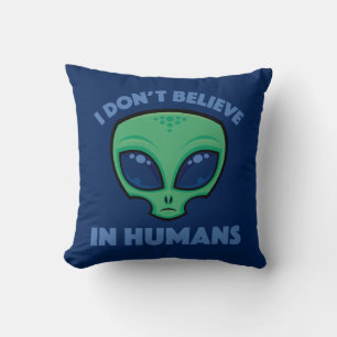 Ich glaube nicht an die Alien des menschlichen Car Kissen