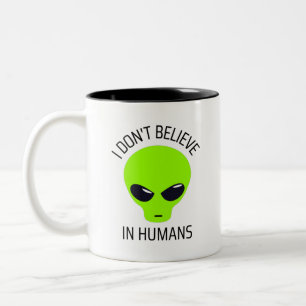 Ich glaube nicht an die Tasse des Humans