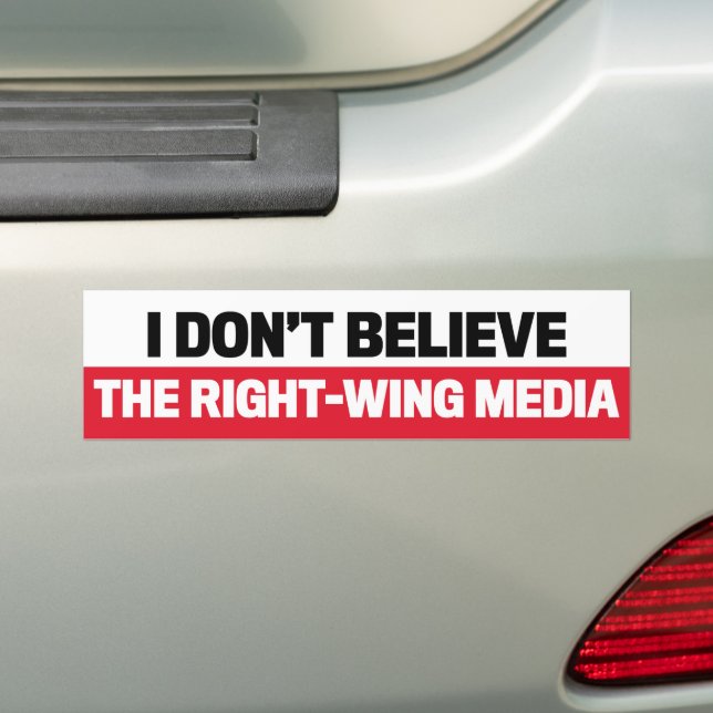 Ich glaube nicht, dass die Medien antirepublikanis Autoaufkleber (Auf Auto)