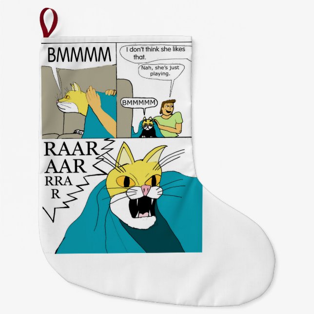 Ich glaube nicht, dass sie das mag großer weihnachtsstrumpf (Vorderseite)