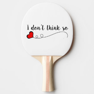 Ich glaube nicht, dass so doodle Herz Tischtennis Schläger