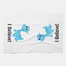 Ich glaube! Niedlich Blue Nessie Küchentuch