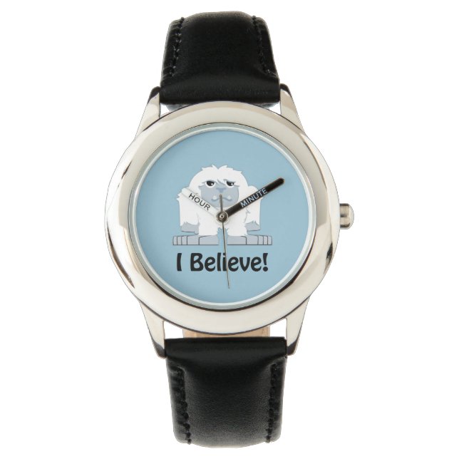 Ich glaube! Niedlich Yeti Armbanduhr (Vorderseite)