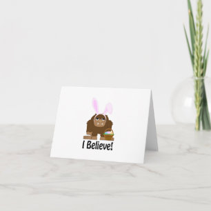 Ich glaube! Ostergras Feiertagskarte