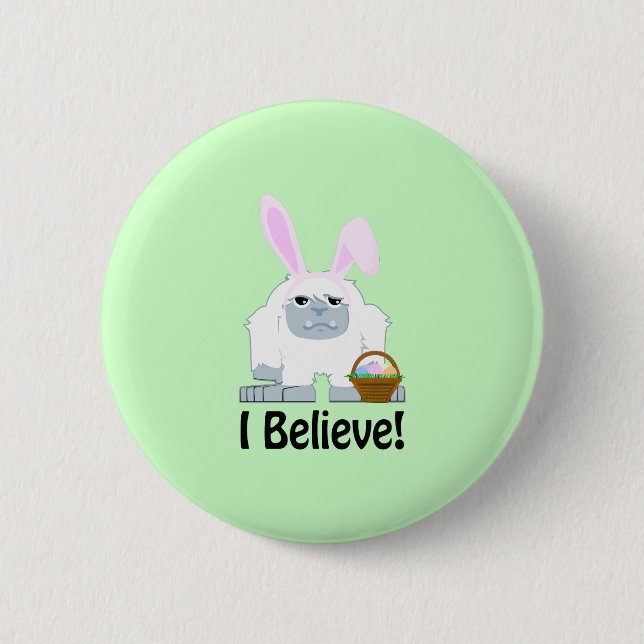 Ich glaube! OsterYeti Button (Vorderseite)