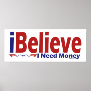 Ich glaube Plakaten Poster