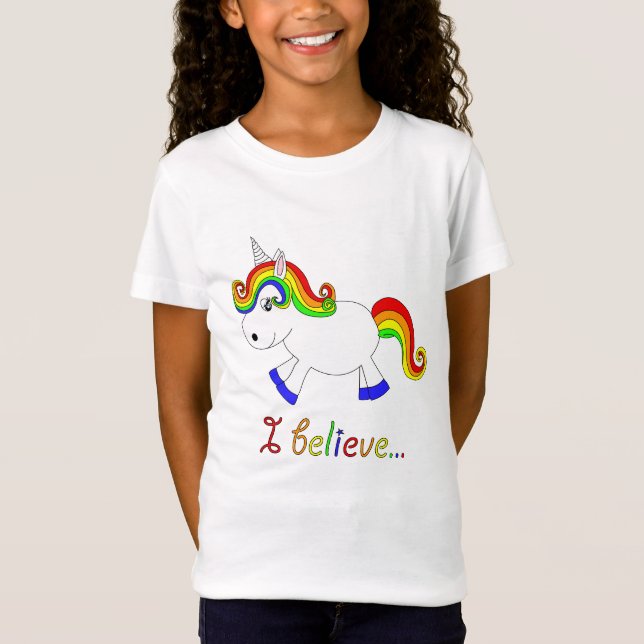 Ich glaube. .rainbow T-Shirt (Vorderseite)