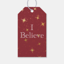 Ich glaube, Red & Imitate Gold Foil Stars