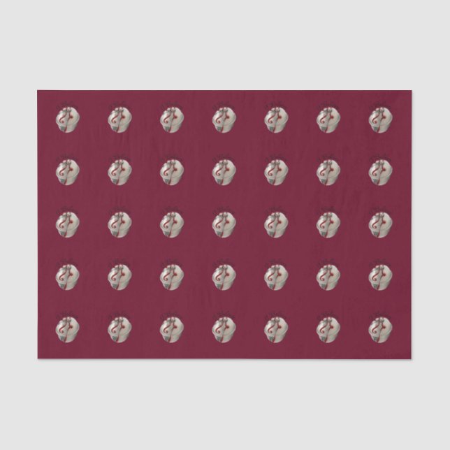 Ich glaube, Reindeer Bell Tissue Paper Seidenpapier (Vorderseite)