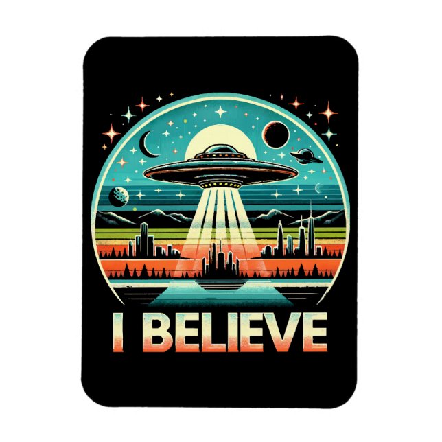 Ich glaube - UFO Magnet (Vertikal)
