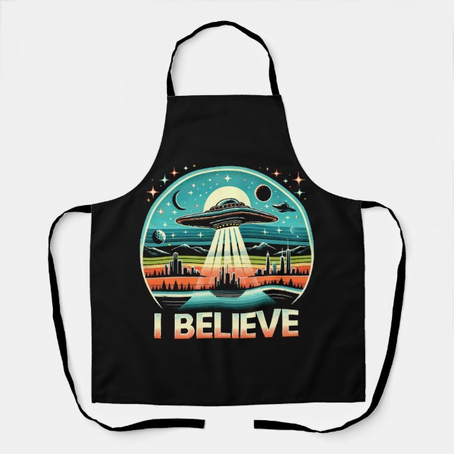 Ich glaube - UFO Schürze (Vorderseite)
