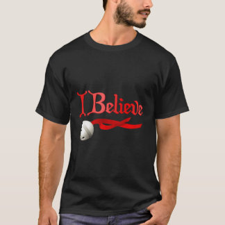 Ich glaube Weihnachten Jingle Bell T-Shirt