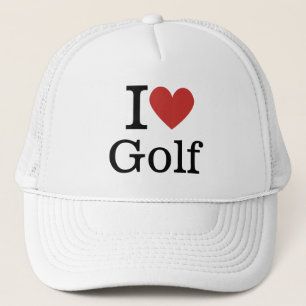 Ich ❤️ Golf für Golf Shop Mitarbeiter CUSTOM Truckerkappe