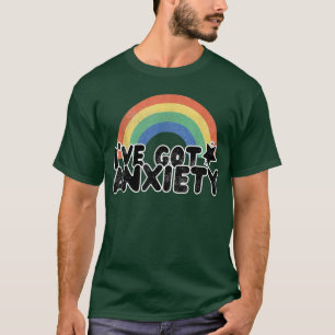 Ich Got Angst Retro Rainbow Mental Health Aware T-Shirt