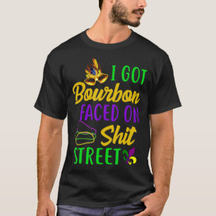 Ich got Bourbon konfrontiert Mardi Gras Drink Bour T-Shirt