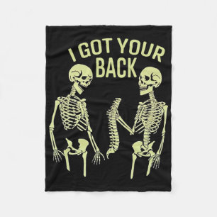 Ich Got dein KK Halloween Skeleton Skull Sarcastic Fleecedecke