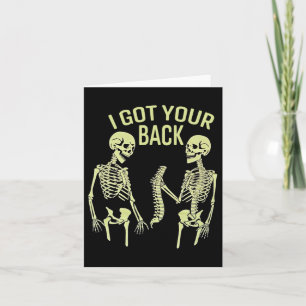 Ich Got dein KK Halloween Skeleton Skull Sarcastic Karte