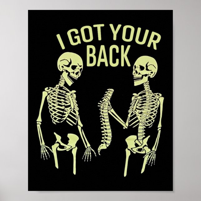 Ich Got dein KK Halloween Skeleton Skull Sarcastic Poster (Vorne)