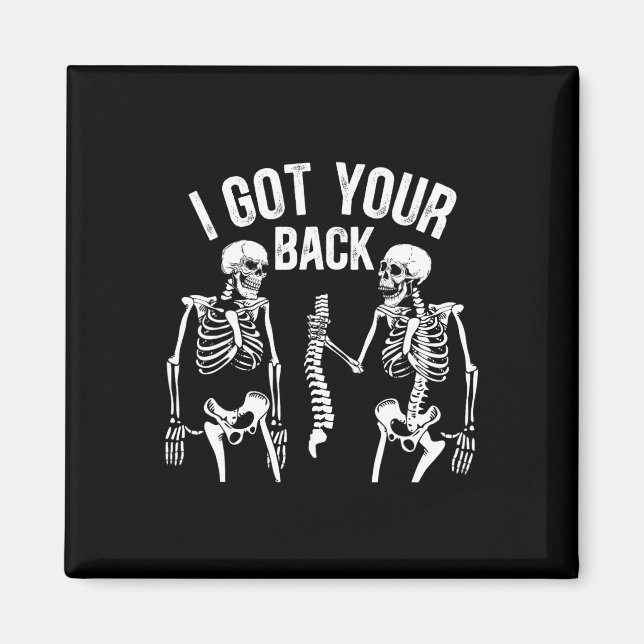 Ich Got deinen Ck Funny Skeleton Spine Halloween C Magnet (Vorne)