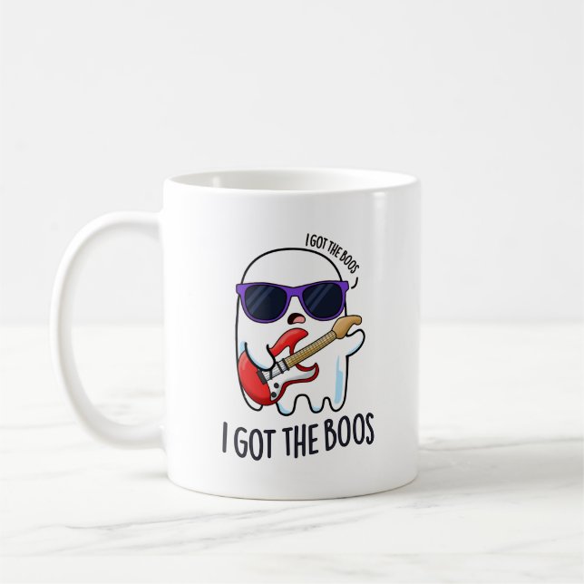 Ich Got den Boos Funny Halloween Music Ghost Puff Kaffeetasse (Links)