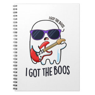 Ich Got den Boos Funny Halloween Music Ghost Puff Notizblock