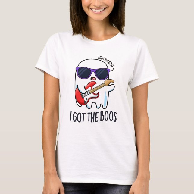 Ich Got den Boos Funny Halloween Music Ghost Puff T-Shirt (Vorderseite)