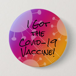 Ich Got den Covid-19 Vaccine Colorful Gradient Omb Button
