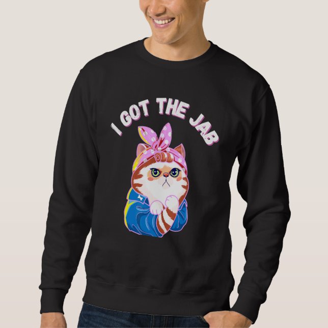 Ich Got den Impfstoff mit Jab Pro Impfstoff gegen  Sweatshirt (Vorderseite)