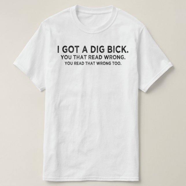 Ich got die stille Verwirrung T-Shirt (Design vorne)