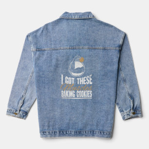 Ich Got diese Muskeln Kekse backen Witzbäcker Jeansjacke