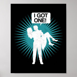Ich Got ein lustiges Bachelor Party Bride Groom Ge Poster