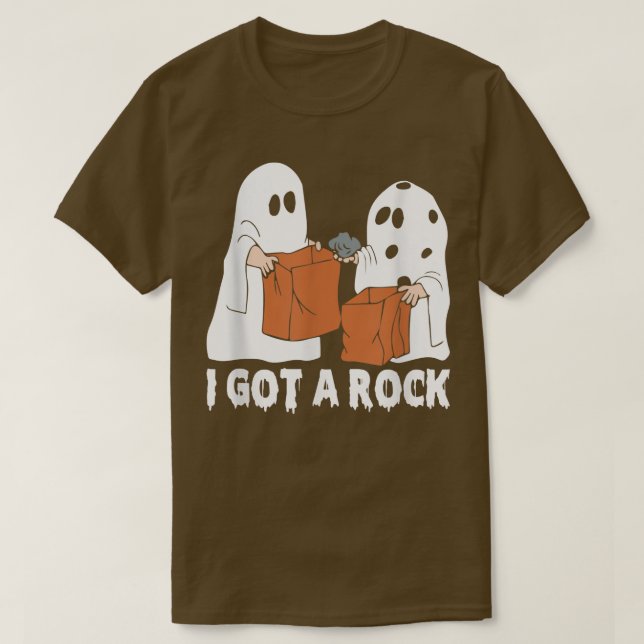 Ich Got einen Rock Funny Boo Ghost Happy Halloween T-Shirt (Design vorne)