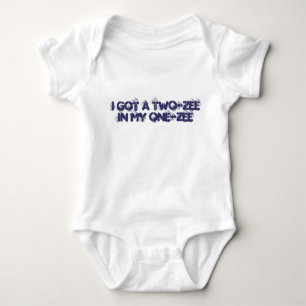 "Ich got einen Zweiziger in meinem Einziger" Baby  Strampler