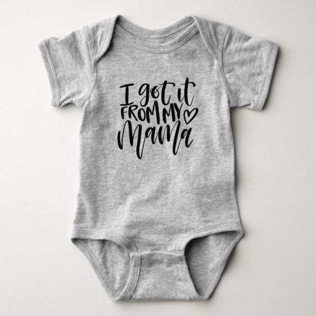 "Ich got es von meiner Mama-Baby-Body-Anzug Baby Strampler (Vorderseite)