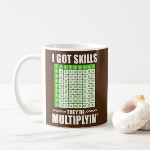 Ich Got Fähigkeiten, die Mathe Funny vervielfache Kaffeetasse