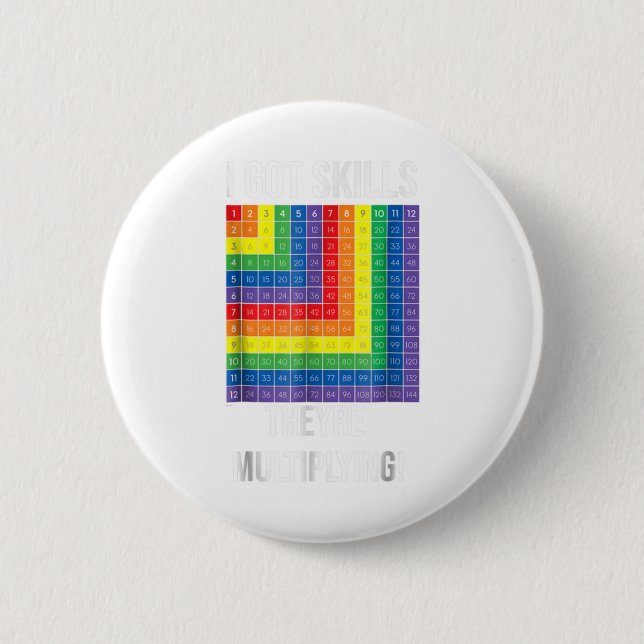 Ich Got Fähigkeiten Sie sind Multiplyin Mathematik Button (Vorderseite)