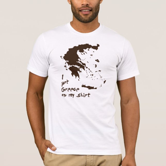 Ich got Griechenland-Fett auf meinem Shirt (Vorderseite)