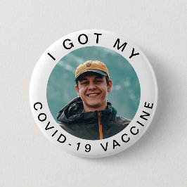 Ich Got meine Covid19-Impfstofftypografie Ihrem Fo Button