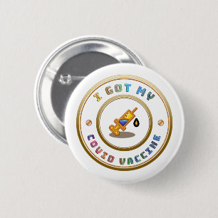 Ich Got meine COVID-Impfung Button
