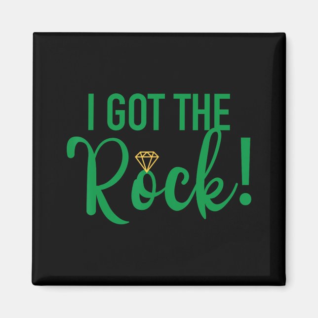 Ich Got Rock Team Bride Bachelorette St Patrick' Magnet (Vorne)
