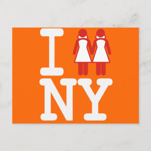 ICH GOT VERHEIRATET IN NY FRAUEN -.pnng Ankündigungspostkarte