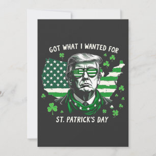 Ich Got, was ich für St. Patrick's Day Trump USA g Ankündigung