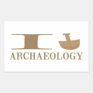 Ich grabe Archäologie-Aufkleber Rechteckiger Aufkleber