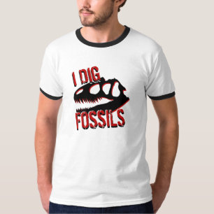 ICH GRABE FOSSILIEN AUS Schädel T-Shirt