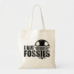 ICH GRABE FOSSILIEN AUS Trilobit Tragetasche