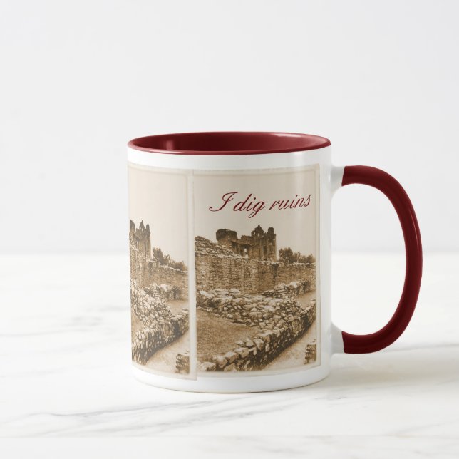 Ich grabe Ruine-Tasse Tasse (Rechts)