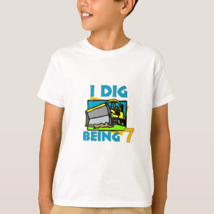 Ich grabe Sein Bulldozer 7 T-Shirt