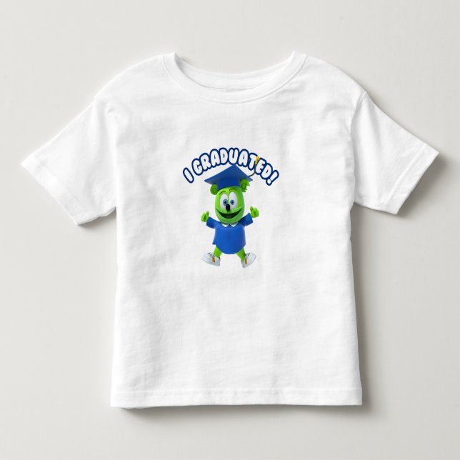 Ich graduierte! Kleinkind-T - Shirt Gummibar (Vorderseite)