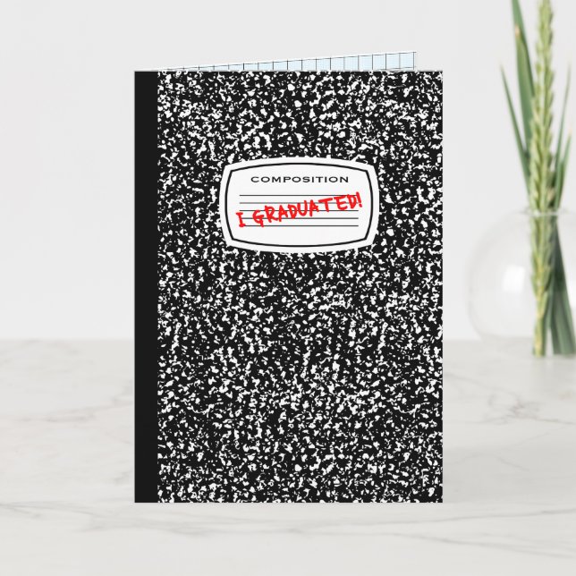 ich graduierte Zusammensetzungsbuch Ankündigung (Vorderseite)