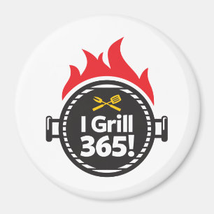 Ich grille 365! magnet